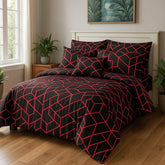 BLACK PEPPER PURE COTTON COMFORTER SET-7PCS